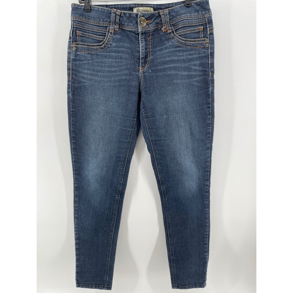 Democracy Jegging Jeans Womens 10 Blue Dark Wash Stretch Slim Denim Pants